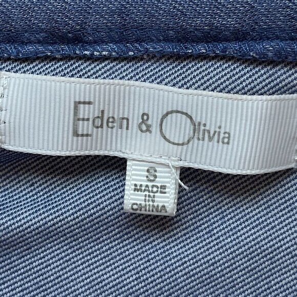 Eden & Olivia Stretch Gypsy Top with Ruffled Neckline  Off Shoulder - Picture 4 of 6